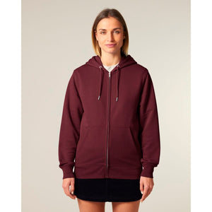 Felpa Con Cappuccio E Zip Unisex In French Terry Connector 2.0 - personalizzabile con logo