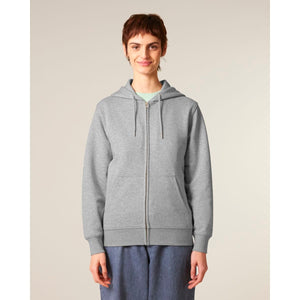 Felpa Con Cappuccio E Zip Unisex In French Terry Connector 2.0 - personalizzabile con logo