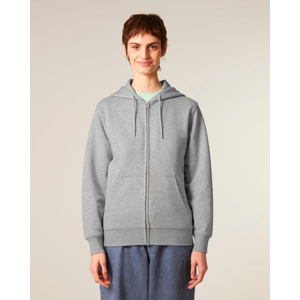 Felpa Con Cappuccio E Zip Unisex In French Terry Connector 2.0 - personalizzabile con logo