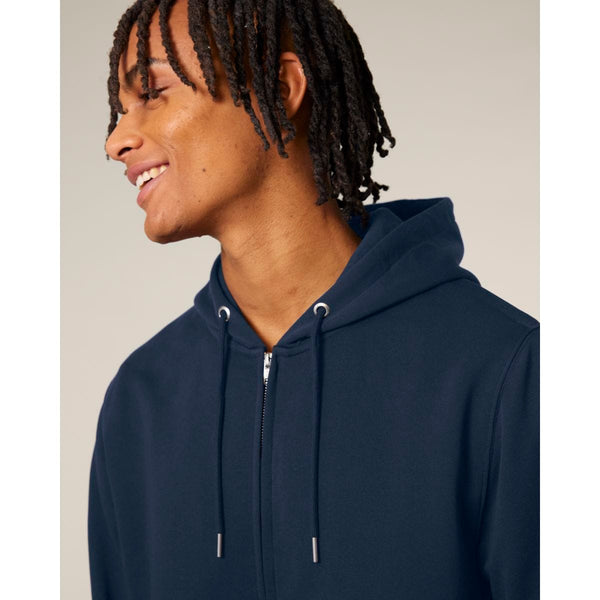 Felpa Con Cappuccio E Zip Unisex In French Terry Connector 2.0 - personalizzabile con logo