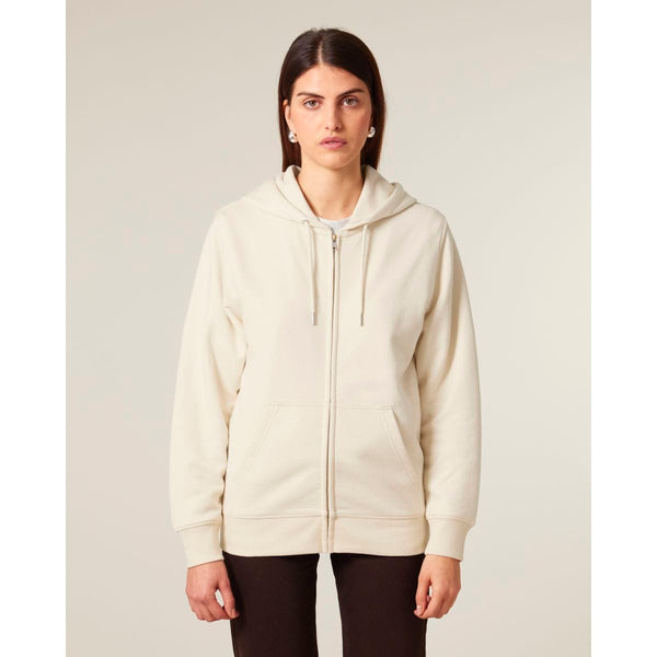 Felpa Con Cappuccio E Zip Unisex In French Terry Connector 2.0 - personalizzabile con logo