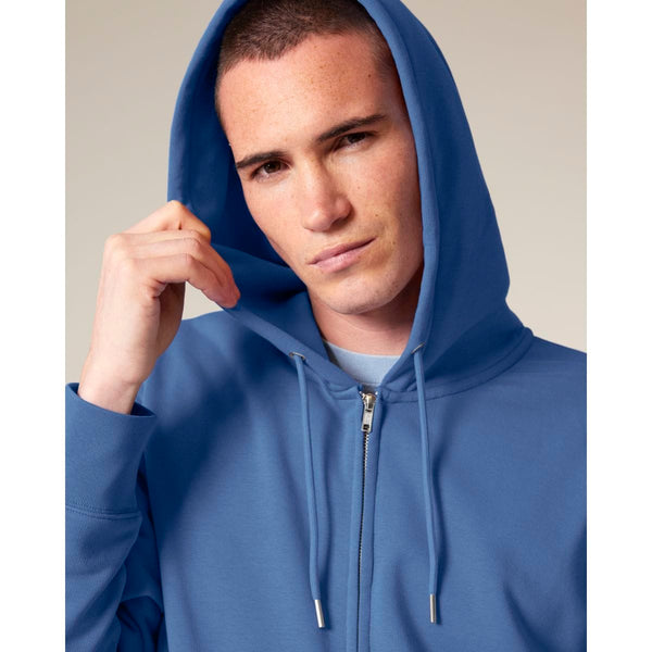 Felpa Con Cappuccio E Zip Unisex In French Terry Connector 2.0 - personalizzabile con logo
