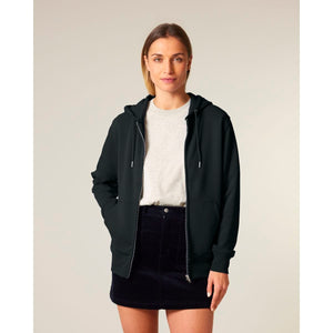 Felpa Con Cappuccio E Zip Unisex In French Terry Connector 2.0 - personalizzabile con logo