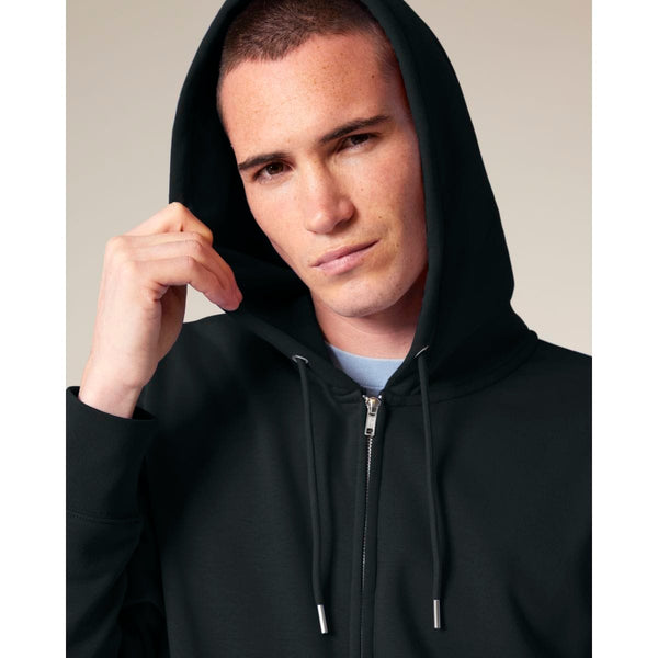 Felpa Con Cappuccio E Zip Unisex In French Terry Connector 2.0 - personalizzabile con logo