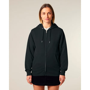 Felpa Con Cappuccio E Zip Unisex In French Terry Connector 2.0 - personalizzabile con logo