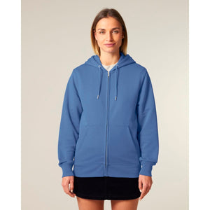 Felpa Con Cappuccio E Zip Unisex In French Terry Connector 2.0 - personalizzabile con logo