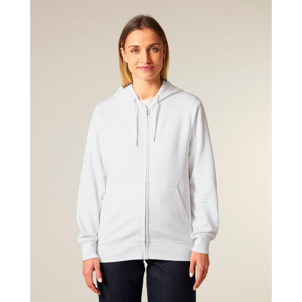 Felpa Con Cappuccio E Zip Unisex In French Terry Connector 2.0 - personalizzabile con logo
