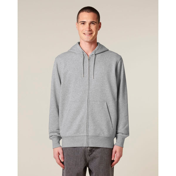 Felpa Con Cappuccio E Zip Unisex In French Terry Connector 2.0 - personalizzabile con logo