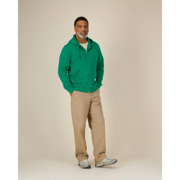 Felpa Con Cappuccio E Zip Unisex Mixer verde / XXS - personalizzabile con logo