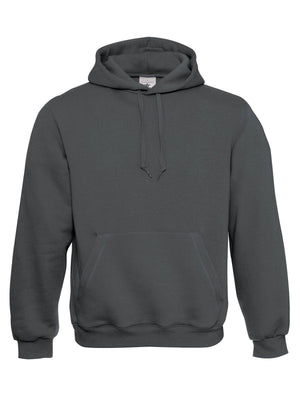 Felpa con cappuccio confortable fit grigio scuro / XS - personalizzabile con logo