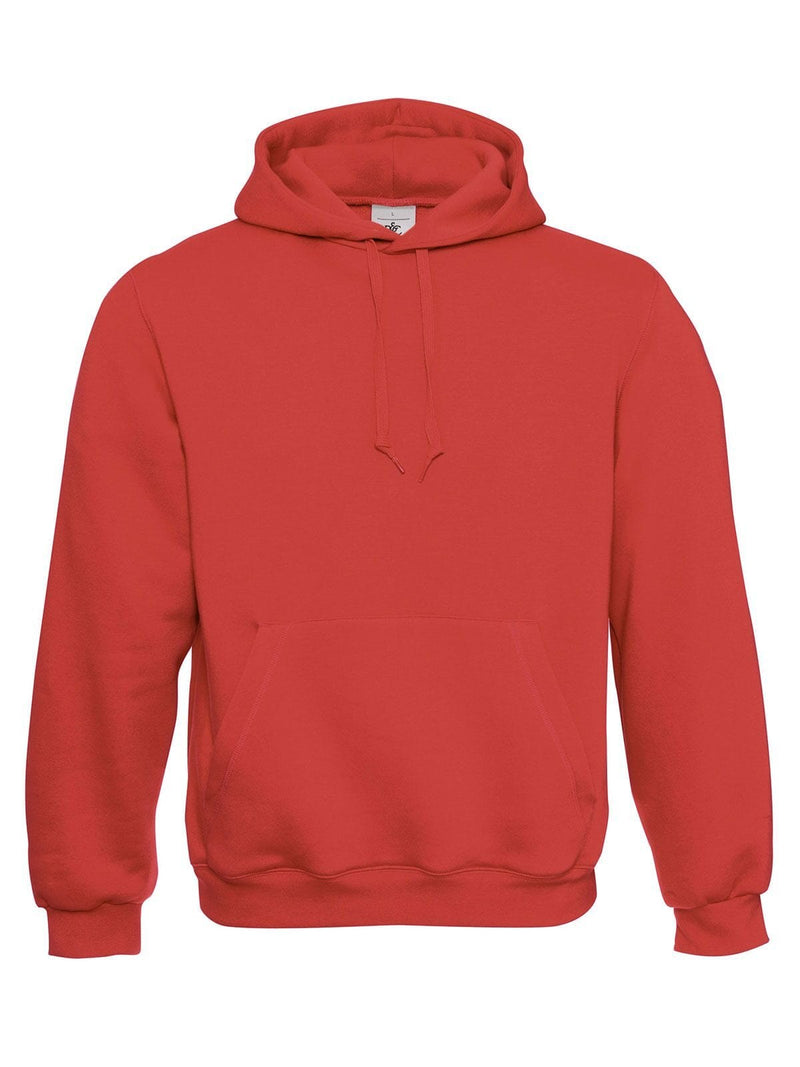 Felpa con cappuccio confortable fit rosso / XS - personalizzabile con logo