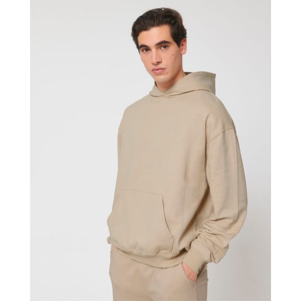 Felpa Con Cappuccio Unisex Boxy Al Tocco Secco Cooper Dry beige / XS - personalizzabile con logo
