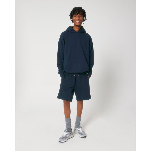 Felpa Con Cappuccio Unisex Boxy Al Tocco Secco Cooper Dry blu navy / XS - personalizzabile con logo
