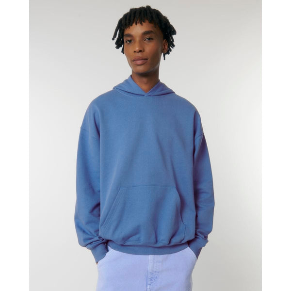 Felpa Con Cappuccio Unisex Boxy Al Tocco Secco Cooper Dry bright blue / XS - personalizzabile con logo