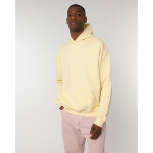 Felpa Con Cappuccio Unisex Boxy Al Tocco Secco Cooper Dry giallo / XS - personalizzabile con logo