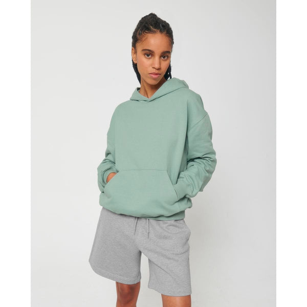 Felpa Con Cappuccio Unisex Boxy Al Tocco Secco Cooper Dry - personalizzabile con logo