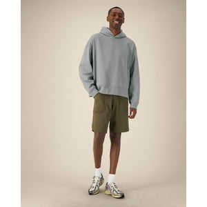 Felpa Con Cappuccio Unisex Boxy In Cotone Riciclato Voicer grigio / XXS - personalizzabile con logo