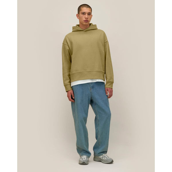 Felpa Con Cappuccio Unisex Boxy In Cotone Riciclato Voicer verde / XXS - personalizzabile con logo