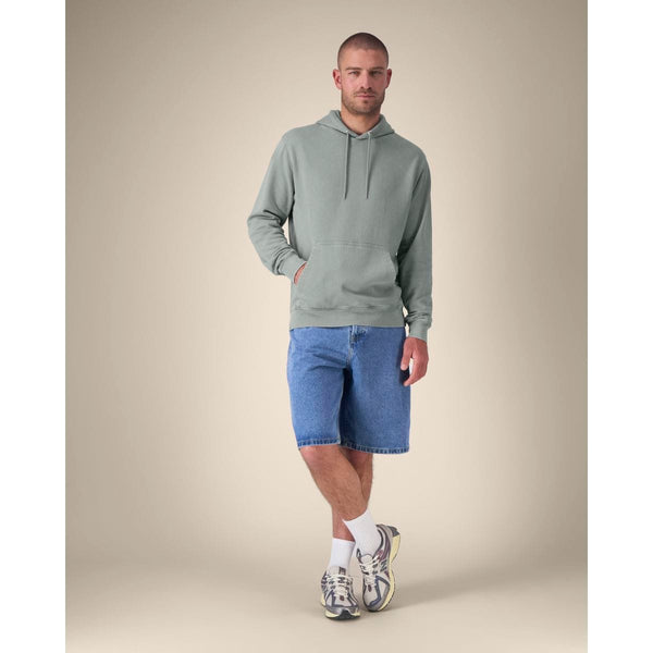 Felpa Con Cappuccio Unisex Garment Dyed In French Terry Archer Vintage grigio / XXS - personalizzabile con logo