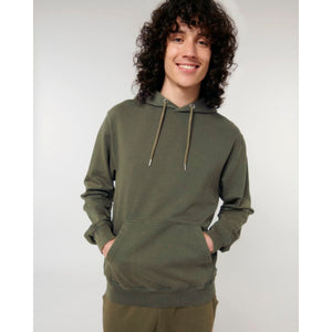Felpa Con Cappuccio Unisex Garment Dyed In French Terry Archer Vintage kaki / XXS - personalizzabile con logo