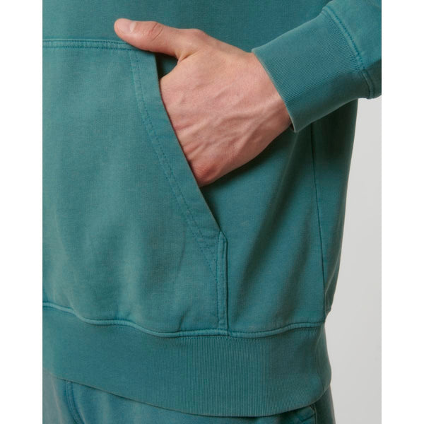 Felpa Con Cappuccio Unisex Garment Dyed In French Terry Archer Vintage - personalizzabile con logo