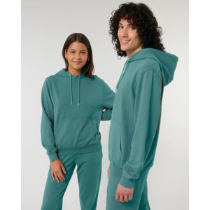 Felpa Con Cappuccio Unisex Garment Dyed In French Terry Archer Vintage - personalizzabile con logo