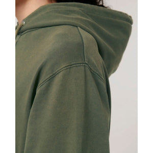 Felpa Con Cappuccio Unisex Garment Dyed In French Terry Archer Vintage - personalizzabile con logo