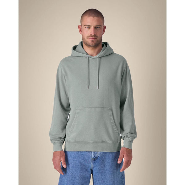 Felpa Con Cappuccio Unisex Garment Dyed In French Terry Archer Vintage - personalizzabile con logo