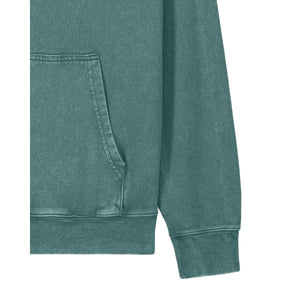 Felpa Con Cappuccio Unisex Garment Dyed In French Terry Archer Vintage - personalizzabile con logo