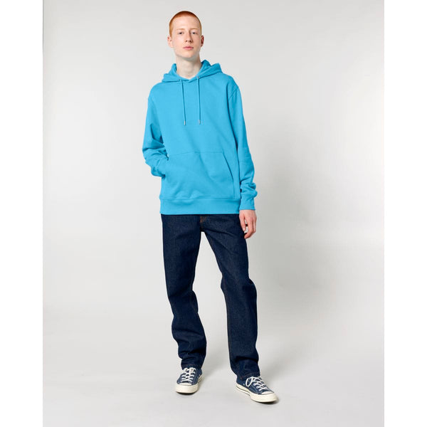 Felpa Con Cappuccio Unisex Iconic Cruiser 2.0 aqua blue / XS - personalizzabile con logo