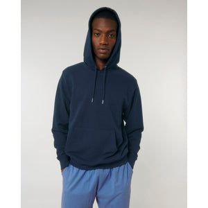Felpa Con Cappuccio Unisex In French Terry Archer blu navy / XXS - personalizzabile con logo
