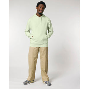 Felpa Con Cappuccio Unisex In French Terry Archer stem green / XXS - personalizzabile con logo