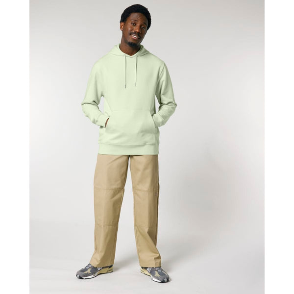 Felpa Con Cappuccio Unisex In French Terry Archer stem green / XXS - personalizzabile con logo
