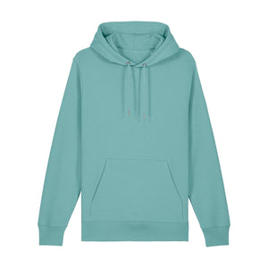 Felpa Con Cappuccio Unisex In French Terry Archer teal monstera / XXS - personalizzabile con logo