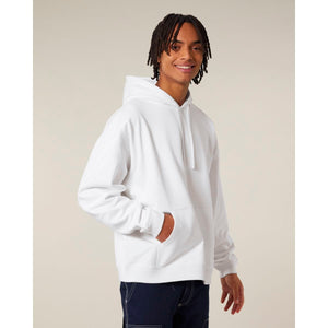 Felpa Con Cappuccio Unisex Oversized Slammer 2.0 bianco / XS - personalizzabile con logo