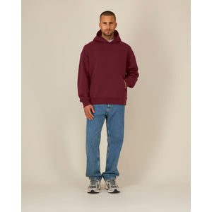 Felpa Con Cappuccio Unisex Relaxed Chaser bordeaux / XXS - personalizzabile con logo