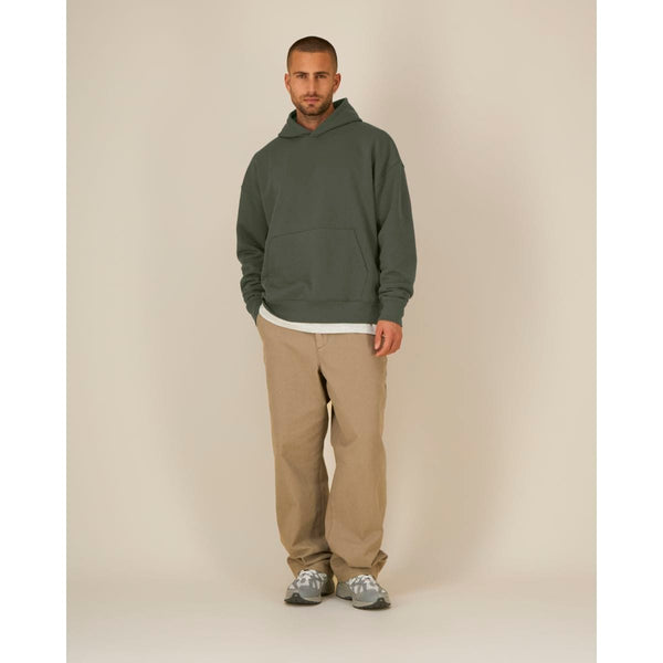 Felpa Con Cappuccio Unisex Relaxed Chaser kaki / XXS - personalizzabile con logo