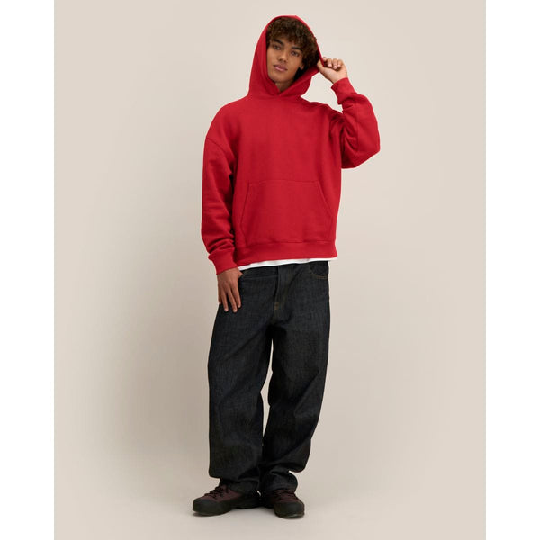 Felpa Con Cappuccio Unisex Relaxed Chaser rosso / XXS - personalizzabile con logo