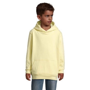 Felpa Condor Kids  Cappuccio giallo / L - personalizzabile con logo