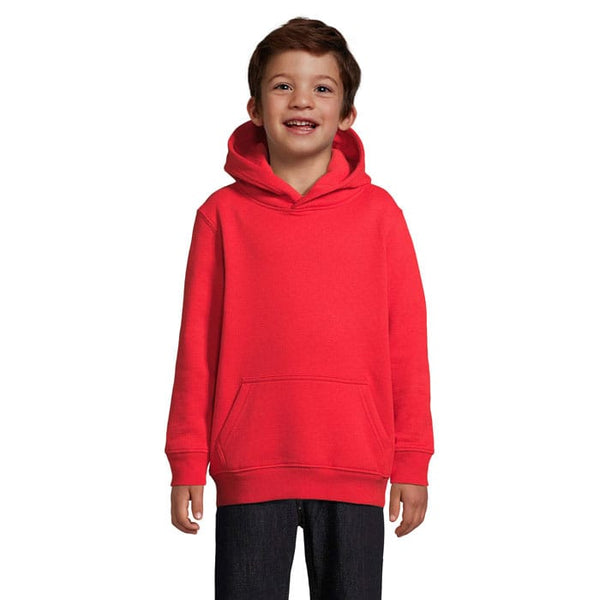Felpa Condor Kids  Cappuccio rosso / L - personalizzabile con logo