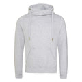 Felpa Cross Neck Hoodie grigio / S - personalizzabile con logo