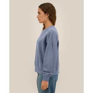 Felpa Donna Girocollo Garment Dyed Stella Alma Vintage - personalizzabile con logo