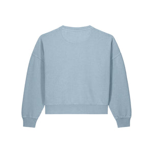 Felpa Donna Girocollo Garment Dyed Stella Alma Vintage - personalizzabile con logo