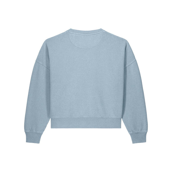 Felpa Donna Girocollo Garment Dyed Stella Alma Vintage - personalizzabile con logo