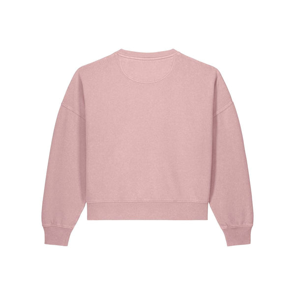 Felpa Donna Girocollo Garment Dyed Stella Alma Vintage - personalizzabile con logo