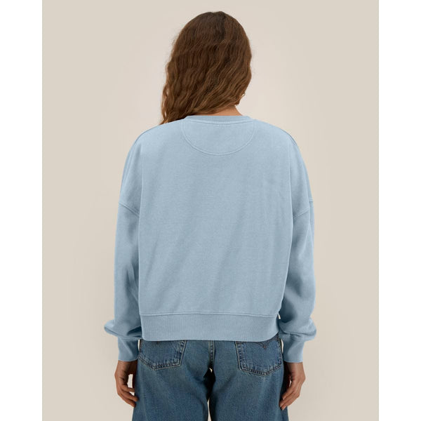 Felpa Donna Girocollo Garment Dyed Stella Alma Vintage - personalizzabile con logo