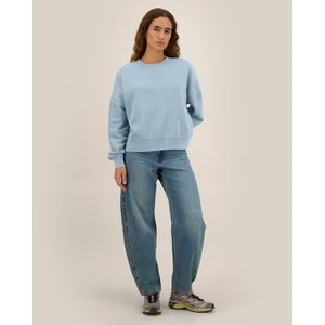 Felpa Donna Girocollo Garment Dyed Stella Alma Vintage - personalizzabile con logo