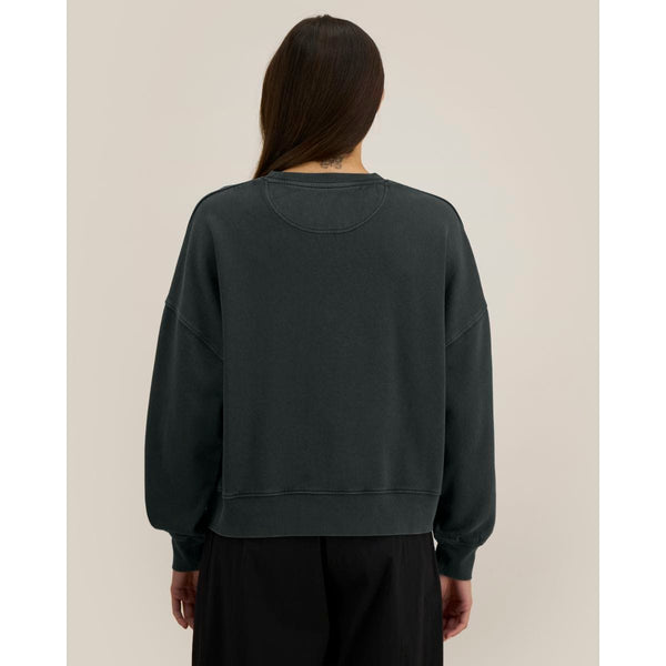 Felpa Donna Girocollo Garment Dyed Stella Alma Vintage - personalizzabile con logo