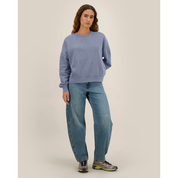 Felpa Donna Girocollo Garment Dyed Stella Alma Vintage - personalizzabile con logo