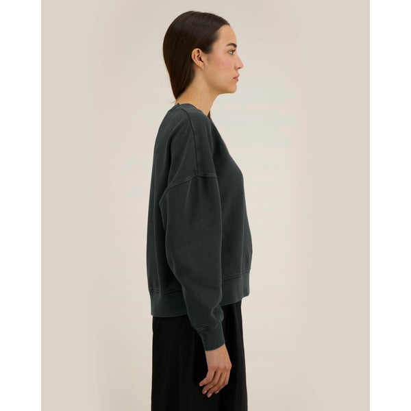 Felpa Donna Girocollo Garment Dyed Stella Alma Vintage - personalizzabile con logo